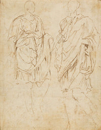 Two Studies Of An Ancient Statue by Nicolas Poussin