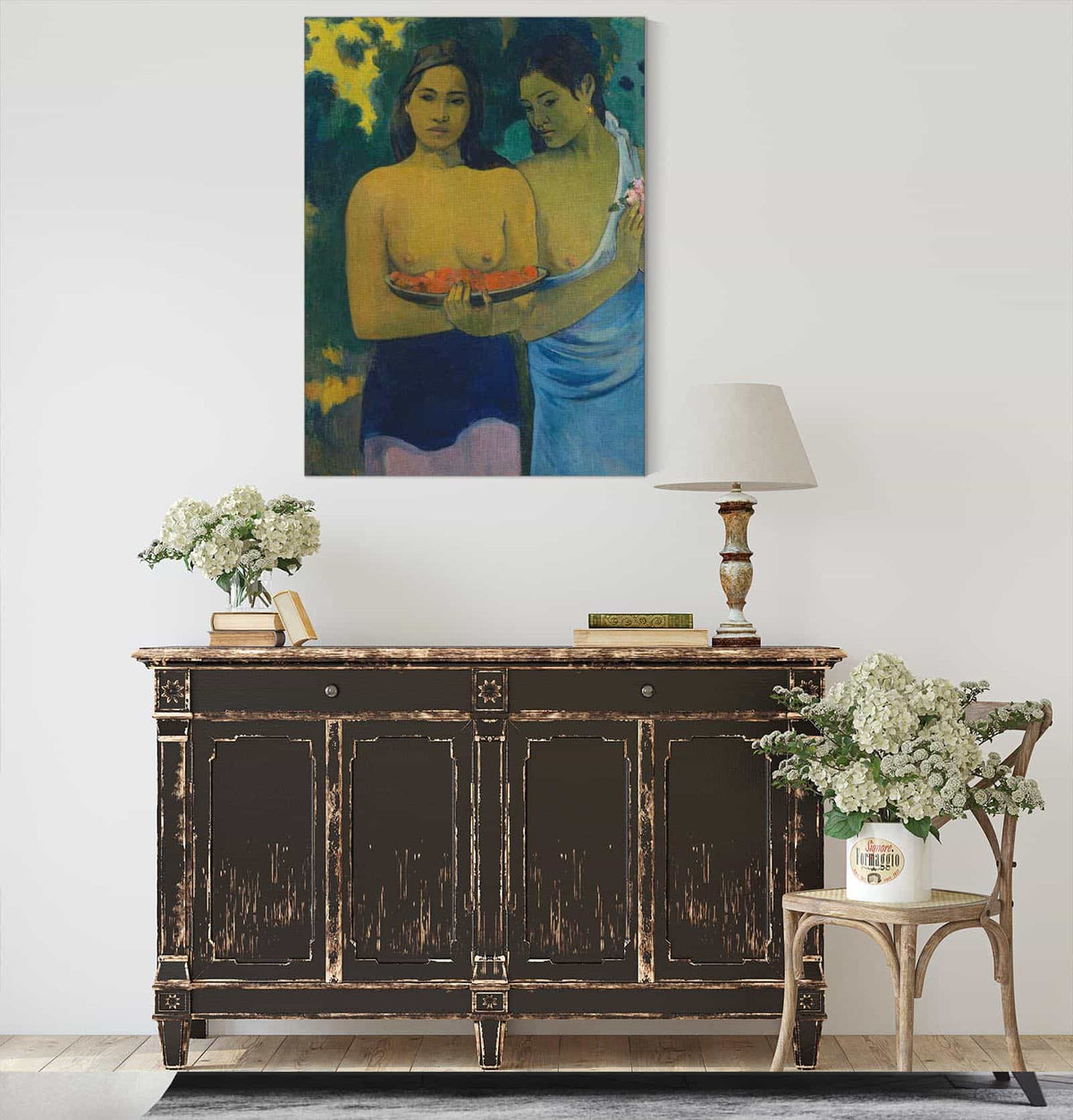 Two Tahitian Women by Paul Gauguin