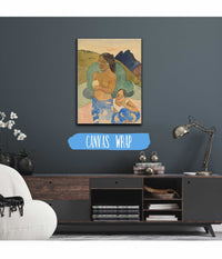 Two Tahitian Women In A Landscape   by Paul Gauguin