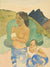 Two Tahitian Women In A Landscape By Paul Gauguin