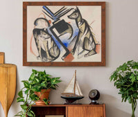 Two Wolves by Franz Marc