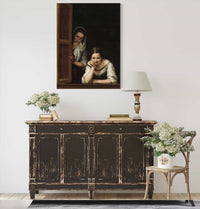 Two Women At A Window by Bartolome Esteban Murillo