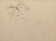 Two Women by Paul Cesar Helleu