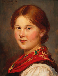 Tyrolean Girl by Franz Von Defregger