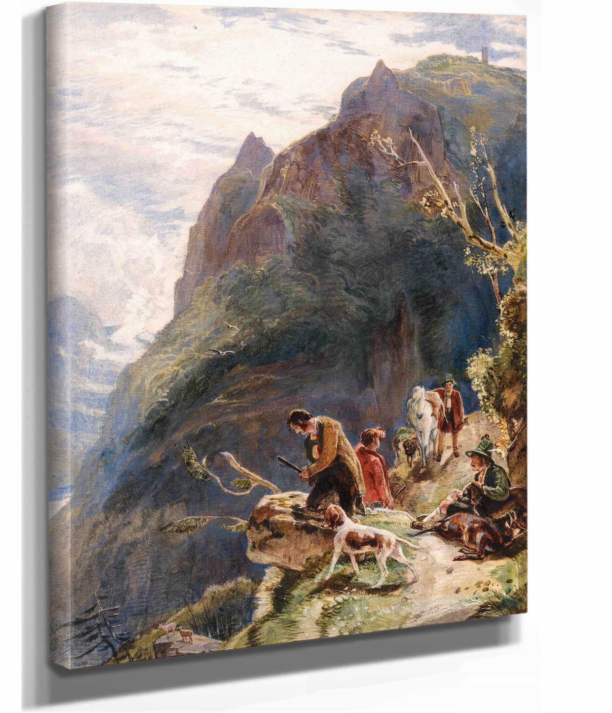 Tyrolese Hunters by John Frederick Lewis