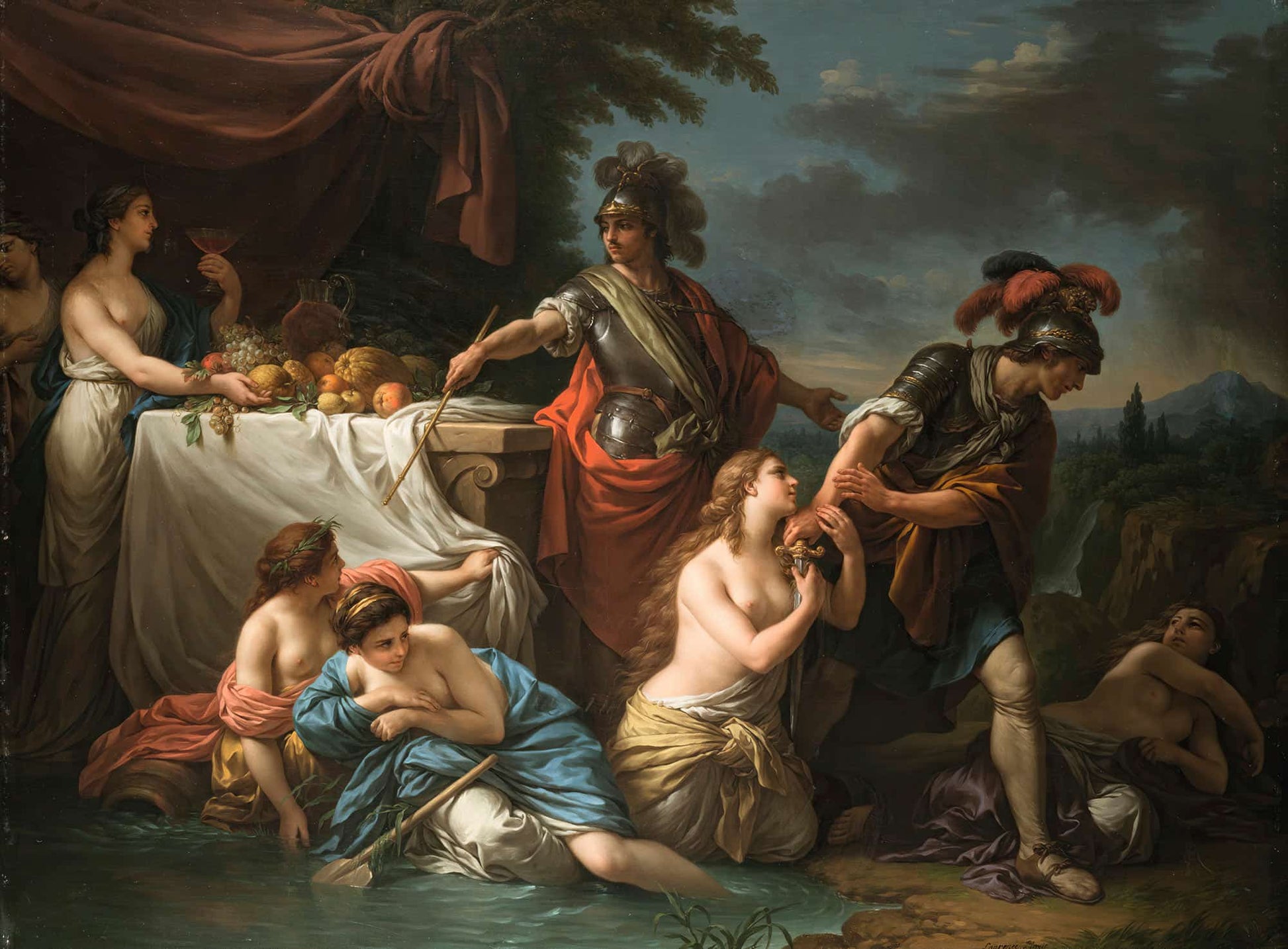 Ubalde Et Le Chevalier Danois by Louis Jean Francois Lagrenee