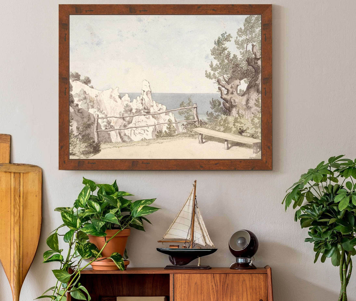 Udsigt Fra Mons Klint Ved Sommerspiret by Christoffer Wilhelm Eckersberg