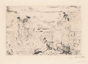 Uitgelaten Bacchanten In Een Veld by Lovis Corinth