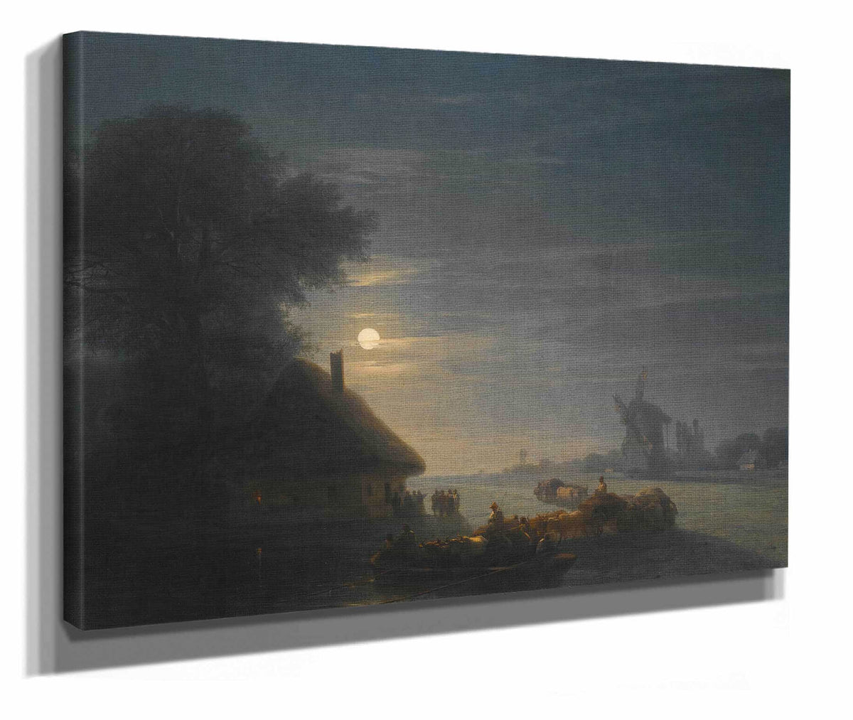 Ukrainian Landscape At Night by Ivan Konstantinovich Aivazovsky