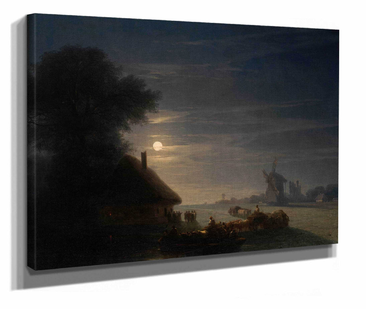 Ukrainian Landscape At Night by Ivan Konstantinovich Aivazovsky