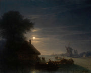 Ukrainian Landscape At Night by Ivan Konstantinovich Aivazovsky