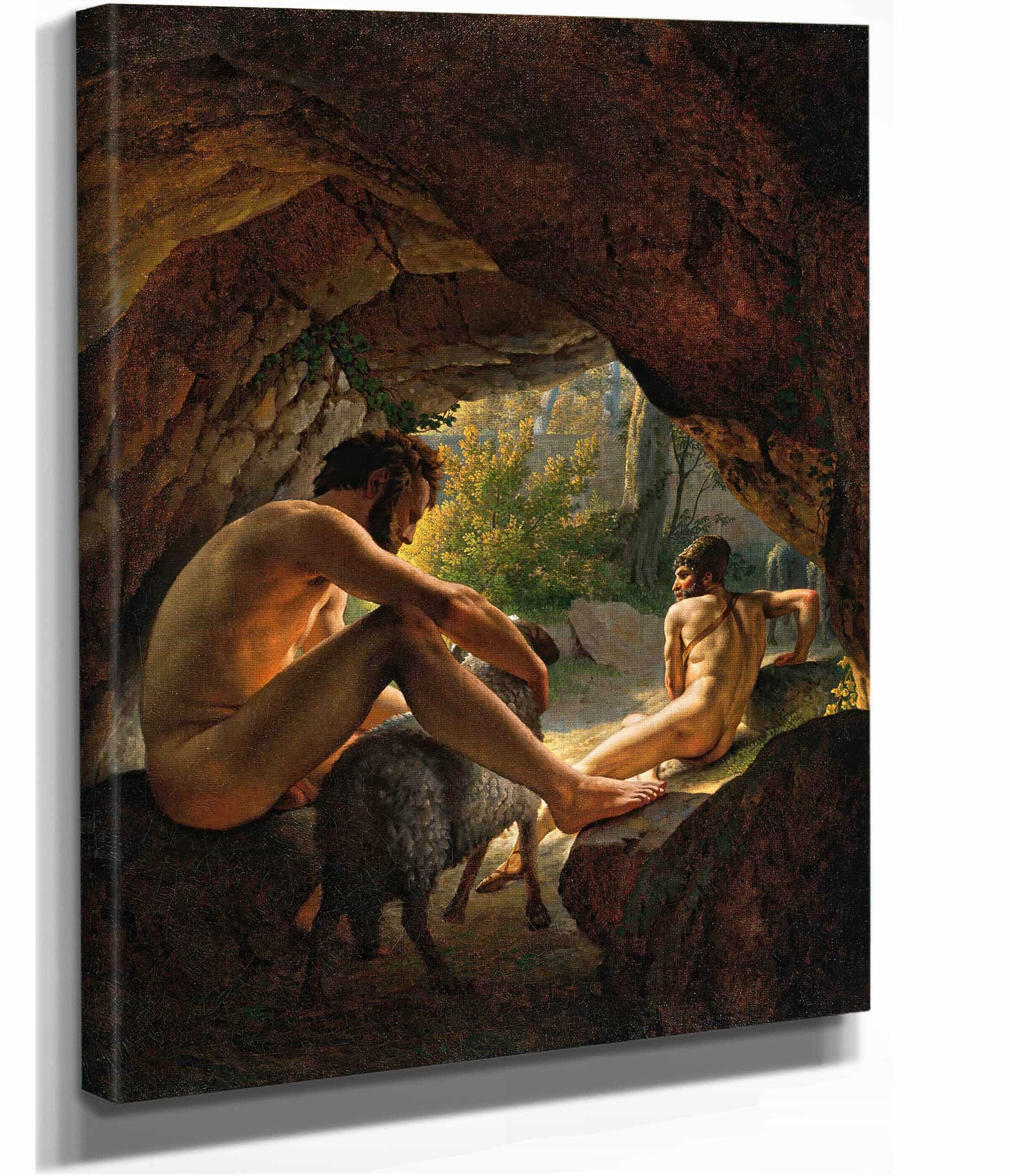Ulysses Fleeing The Cave Of Polyphemus by Christoffer Wilhelm Eckersberg