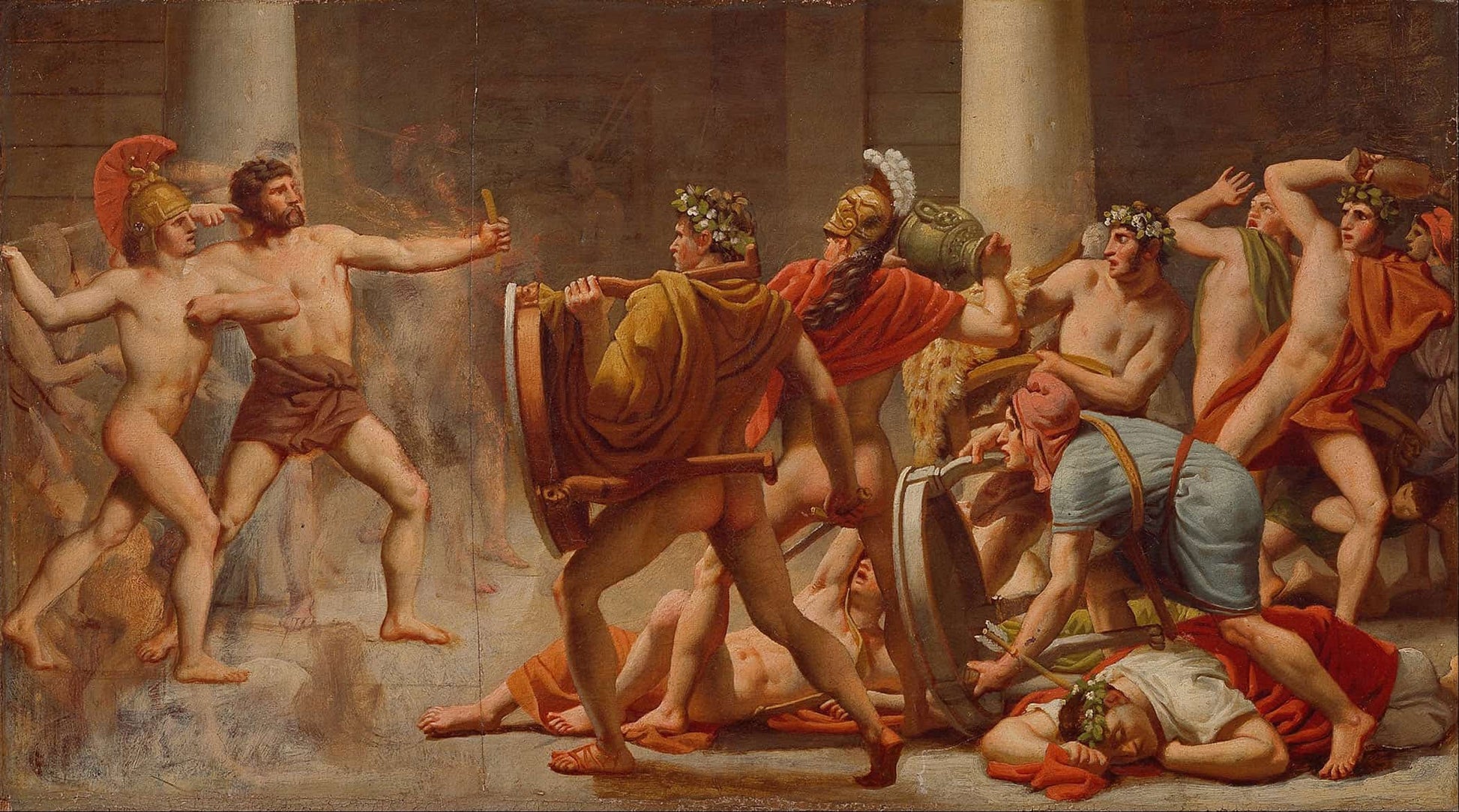 Ulysses Revenge On Penelopes Suitors by Christoffer Wilhelm Eckersberg