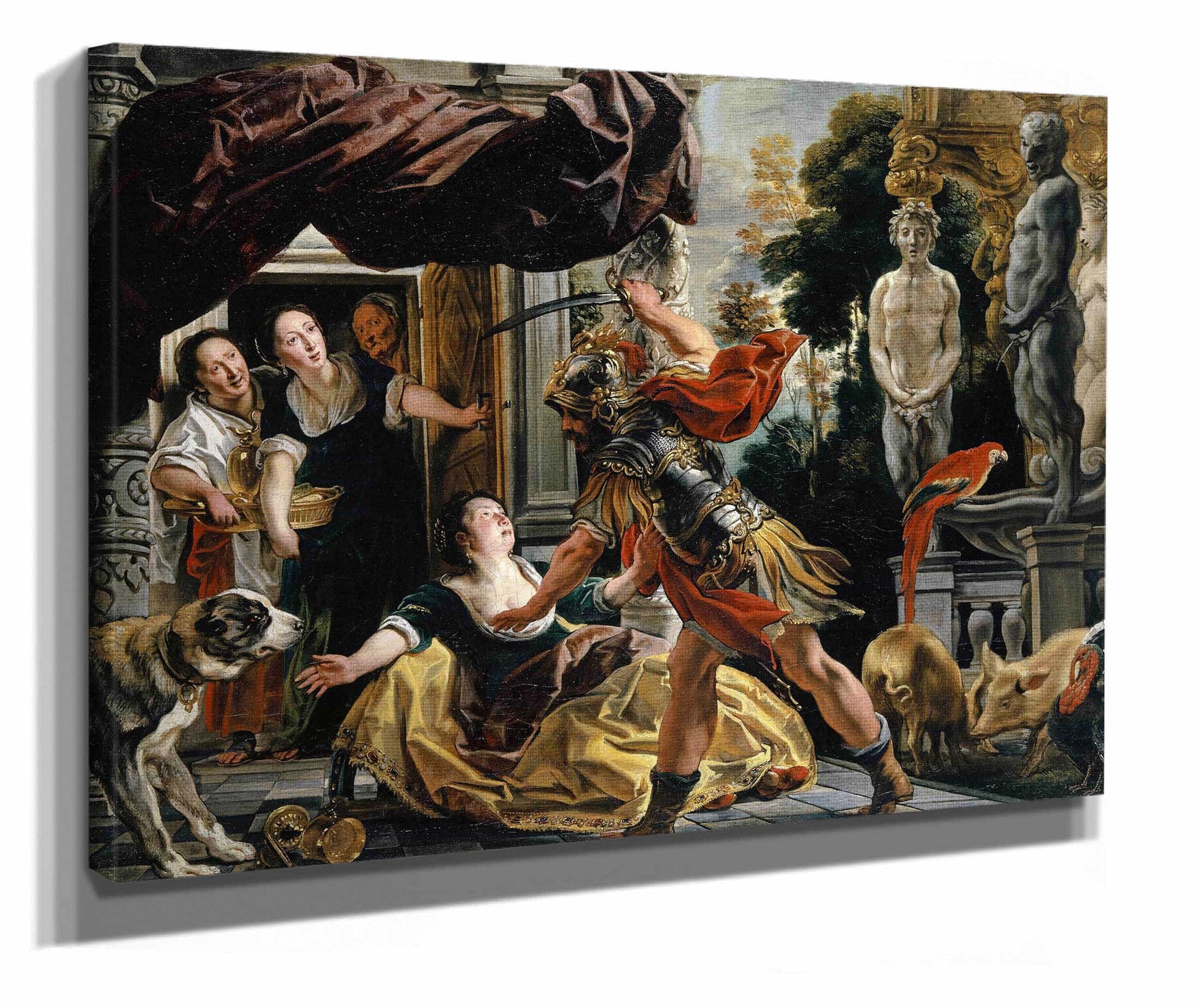 Ulysses Threatening Circe Around by Jacob Jordaens