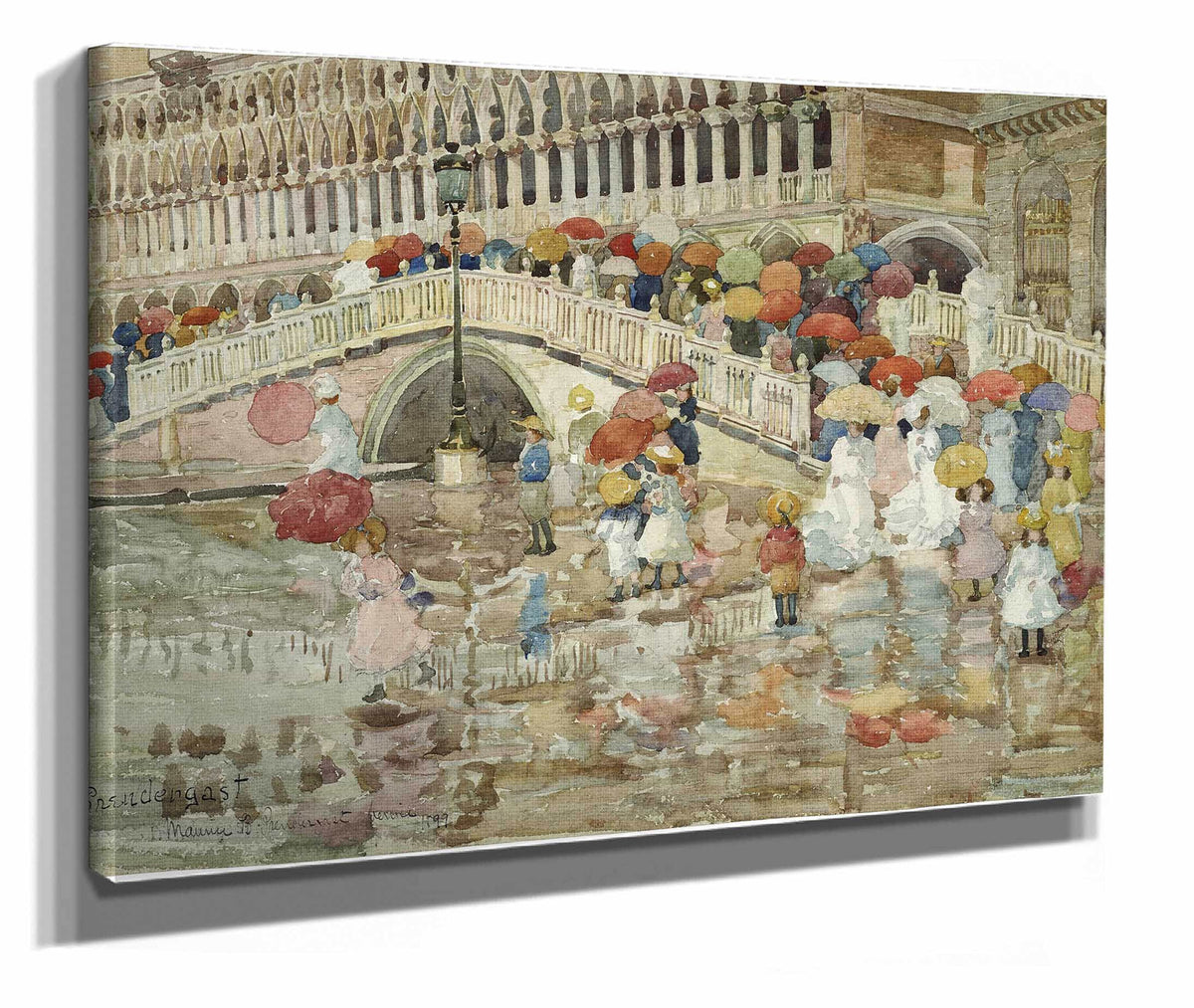 Umbrellas In The Rain by Maurice Prendergast