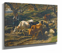 Un Berger Avec Son Troupeau by Rosa Bonheur