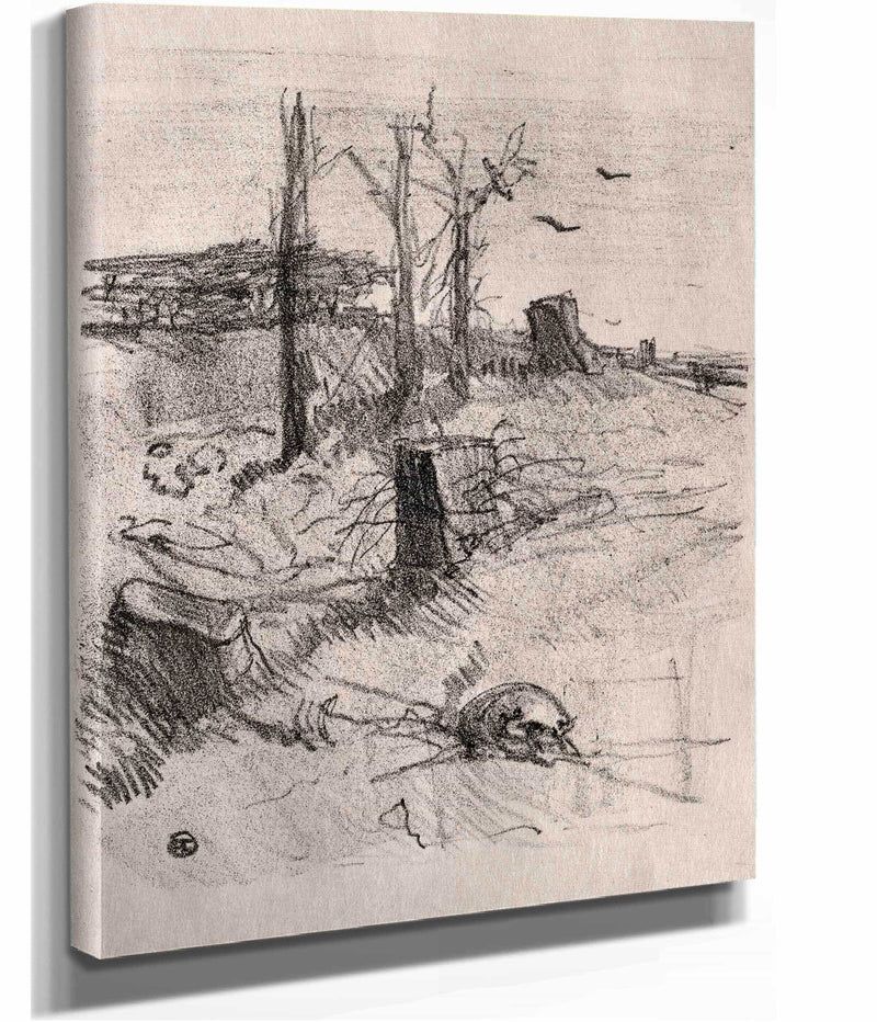 Un Cimetiere En Galicie by Henri De Toulouse Lautrec