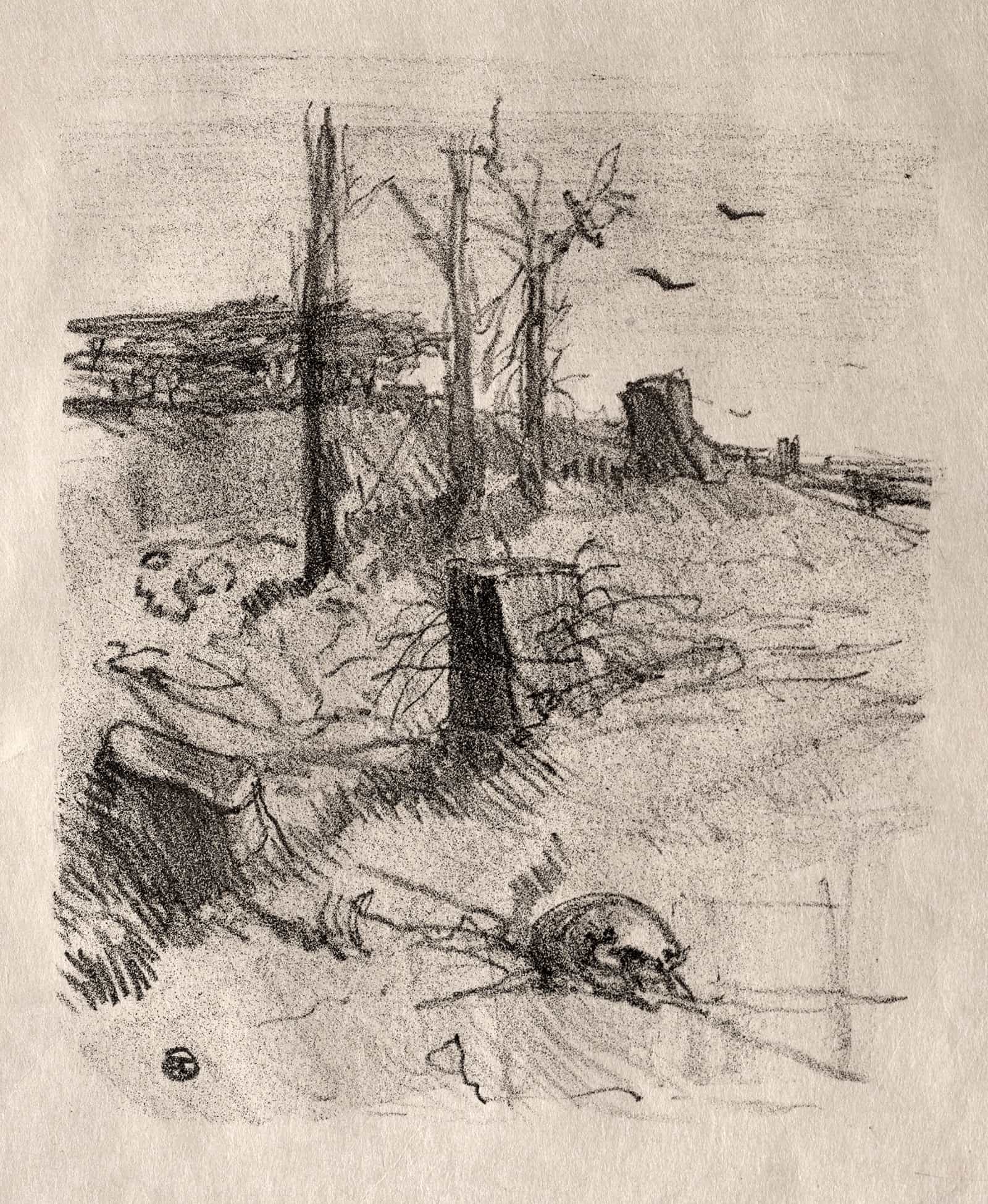 Un Cimetiere En Galicie by Henri De Toulouse Lautrec