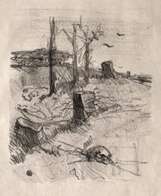 Un Cimetiere En Galicie by Henri De Toulouse Lautrec