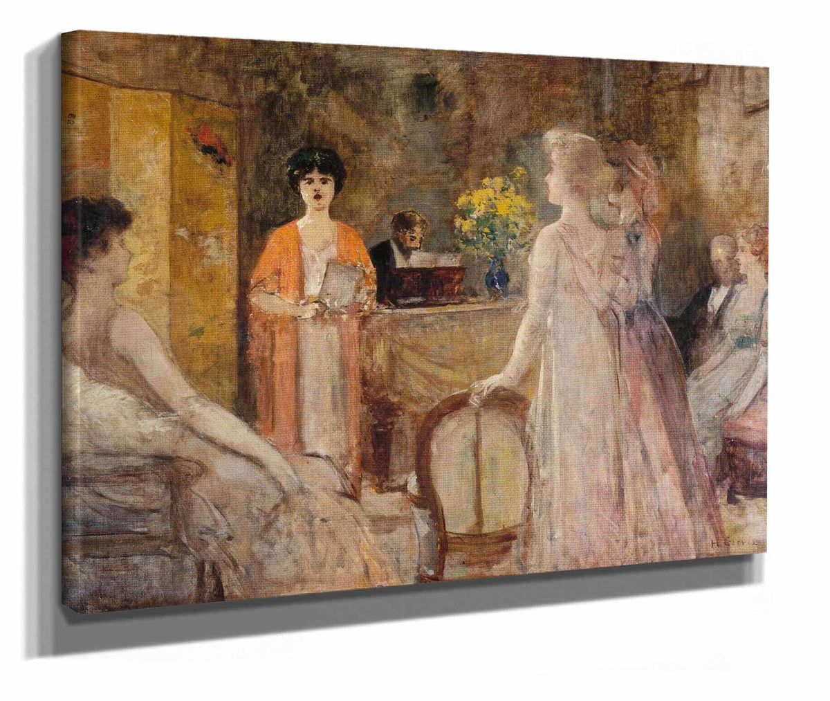 Un Mardi Soiree Chez Madeleine Lemaire by Henri Gervex