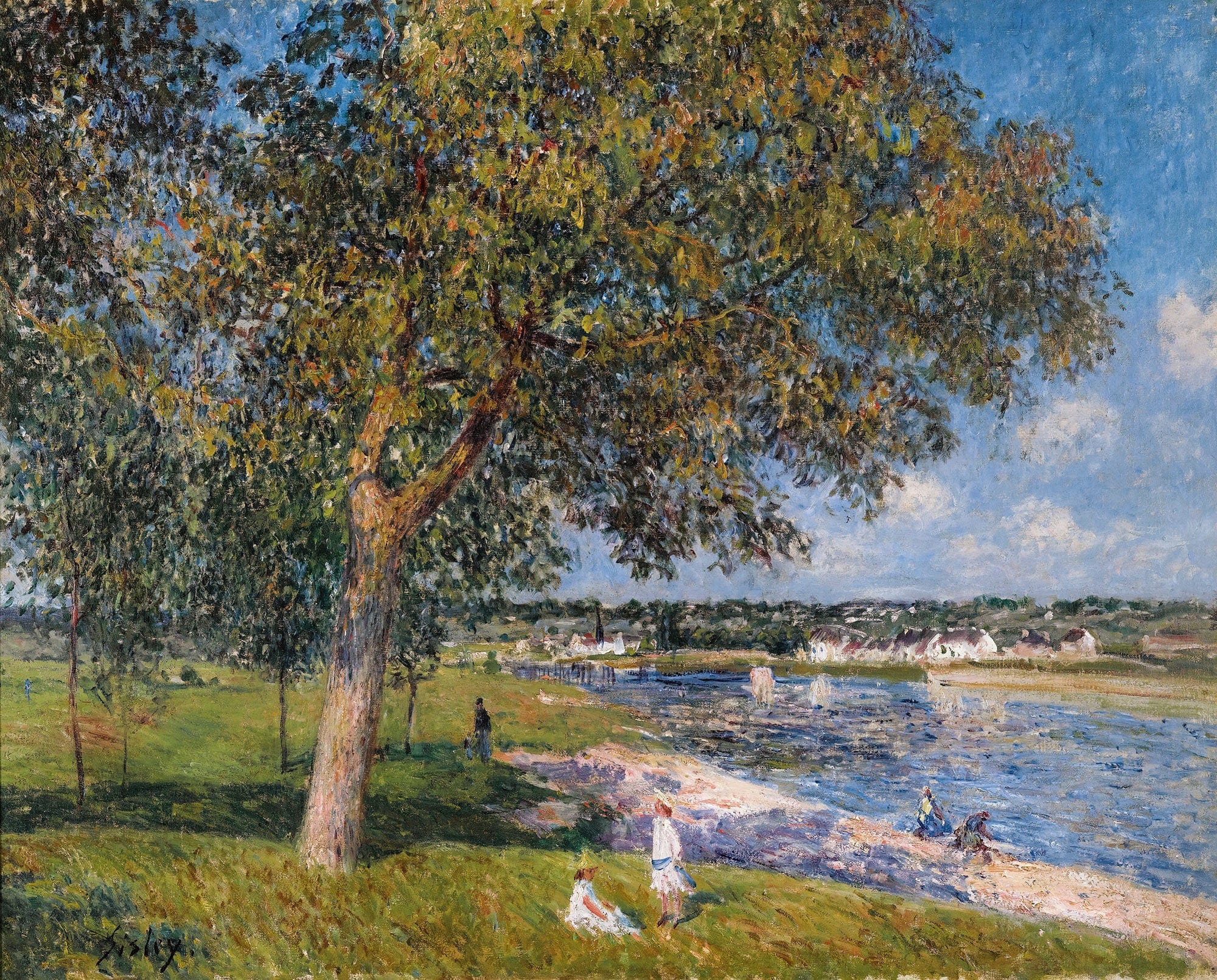 Un Noyer Dans La Prairie De Thomery by Alfred Sisley
