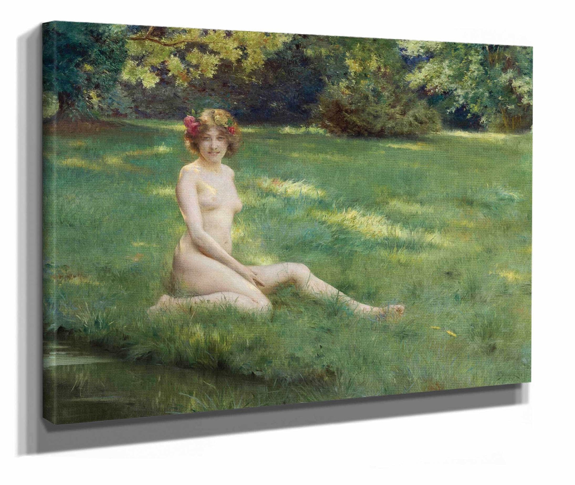 Un Nu Sur La Pelouse by Julius Leblanc Stewart