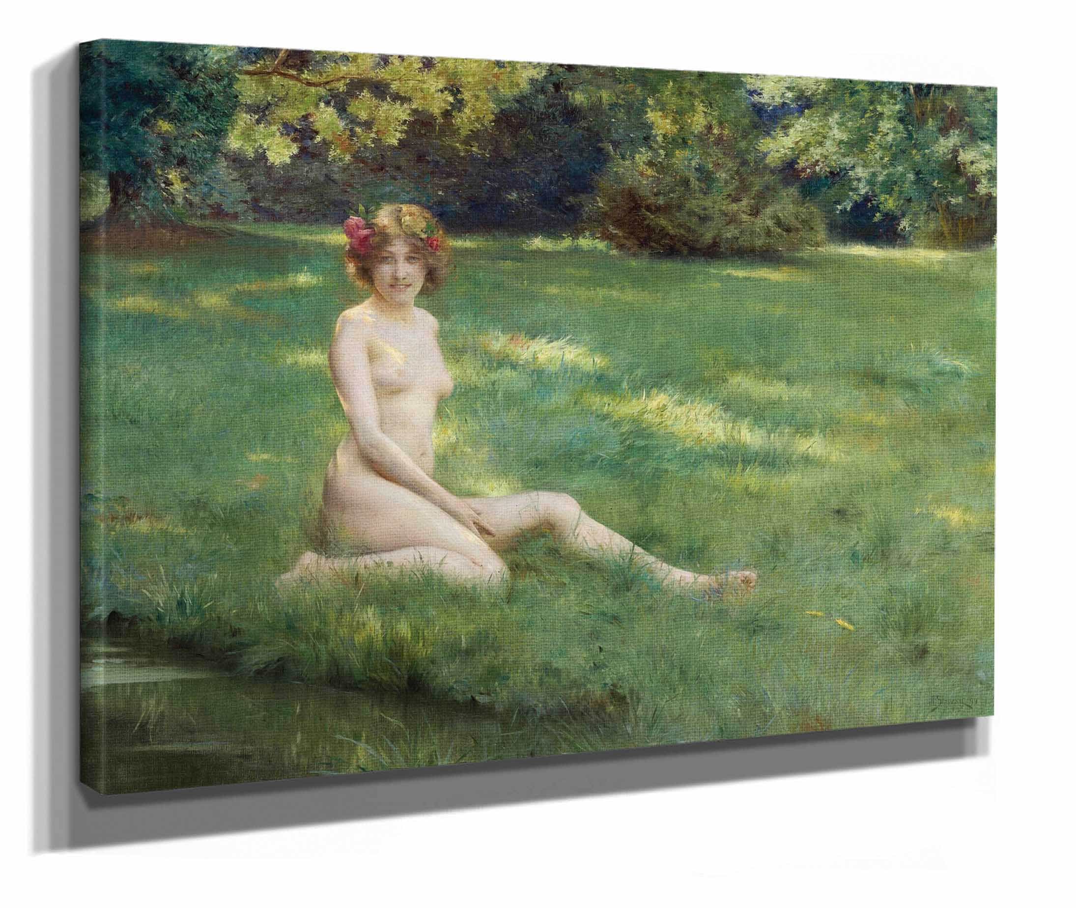Un Nu Sur La Pelouse by Julius Leblanc Stewart