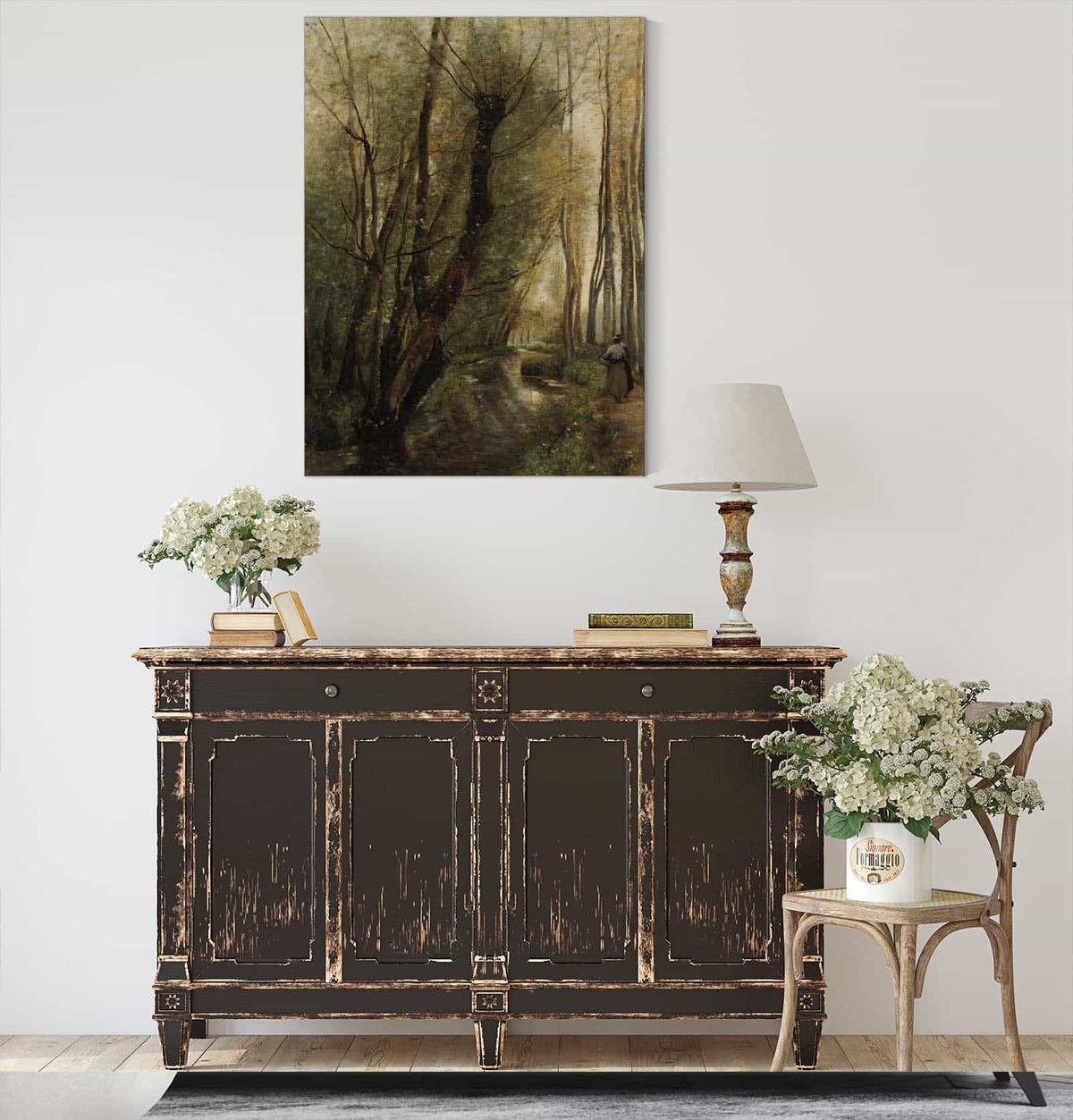 Un Ruisseau Environs De Beauvais by Jean Baptiste Camille Corot