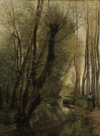 Un Ruisseau Environs De Beauvais by Jean Baptiste Camille Corot