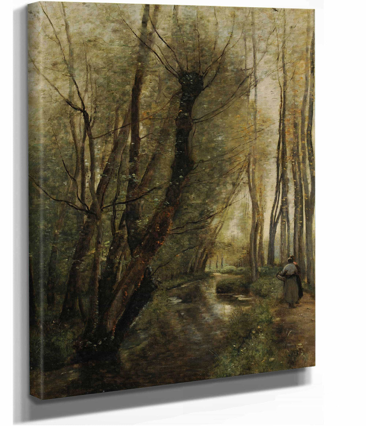 Un Ruisseau Environs De Beauvais by Jean Baptiste Camille Corot