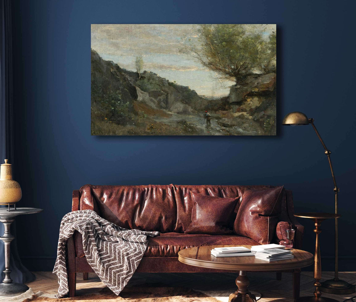 Un Torrent Des Abruzzes by Jean Baptiste Camille Corot