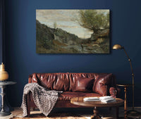 Un Torrent Des Abruzzes by Jean Baptiste Camille Corot