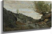 Un Torrent Des Abruzzes by Jean Baptiste Camille Corot