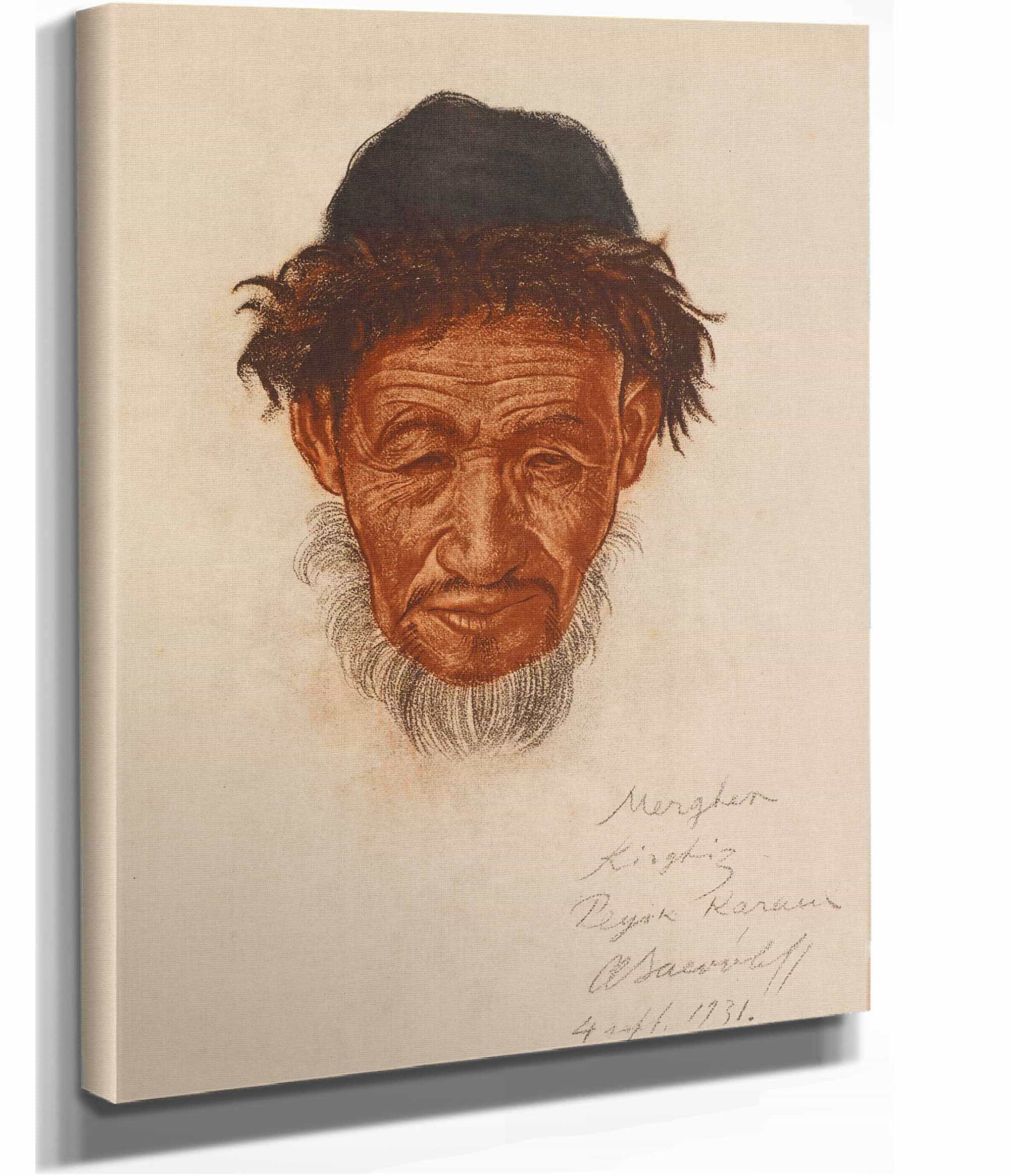 Un Vieux Kirghize Peyik Sinkiang by Alexander Evgenievich Yakovlev