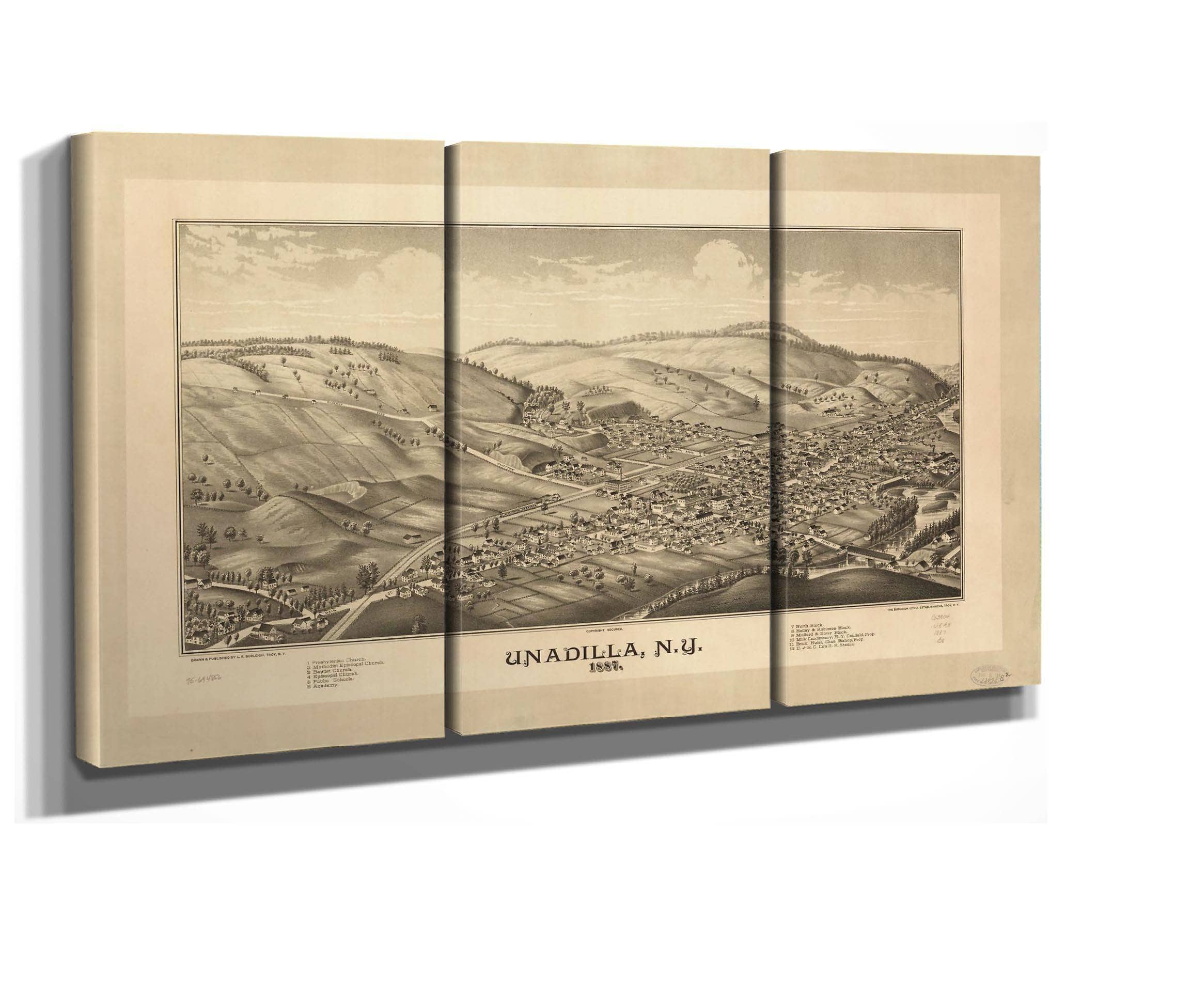 Unadilla Ny 1887  State Of New York