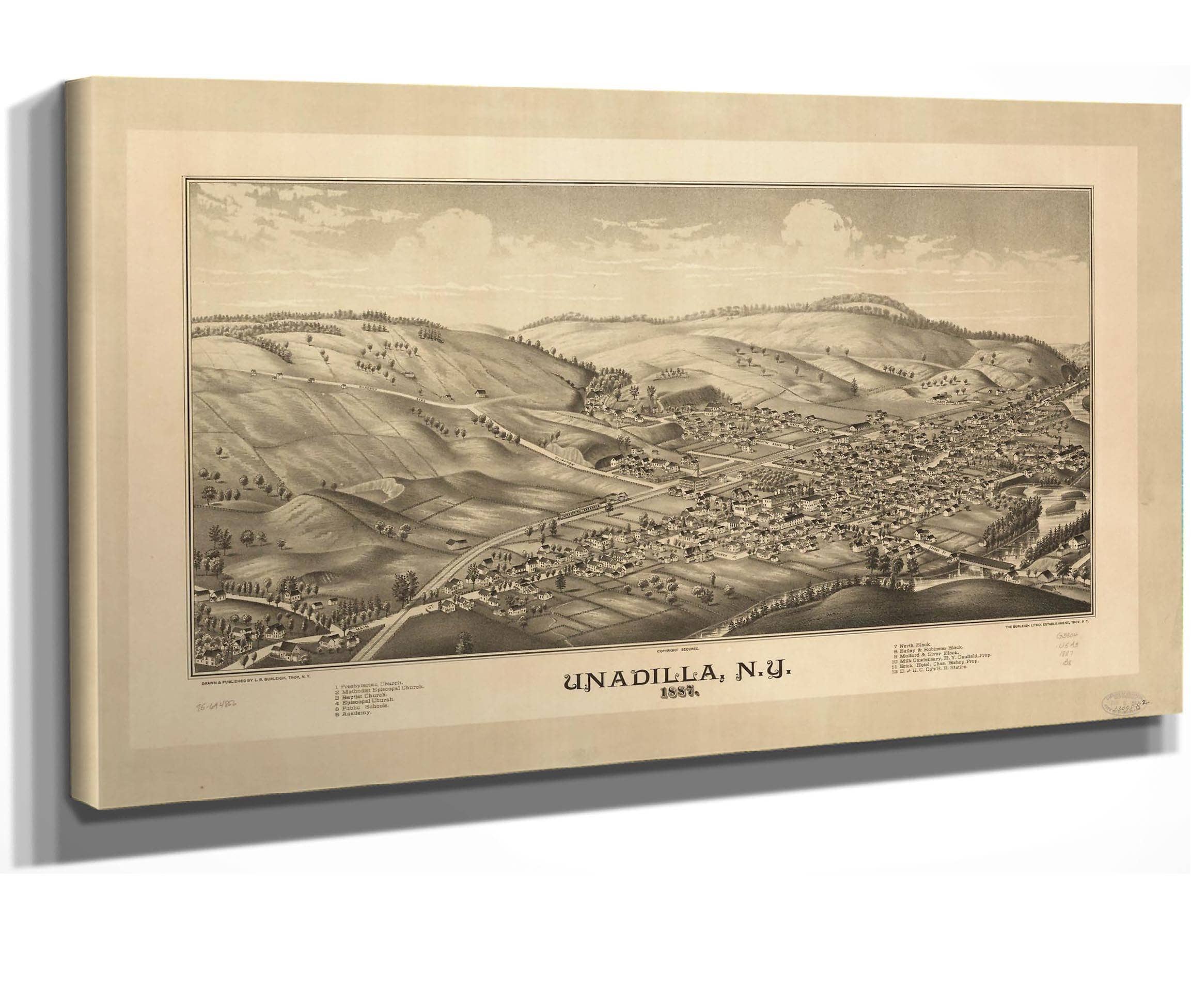 Unadilla Ny 1887  State Of New York