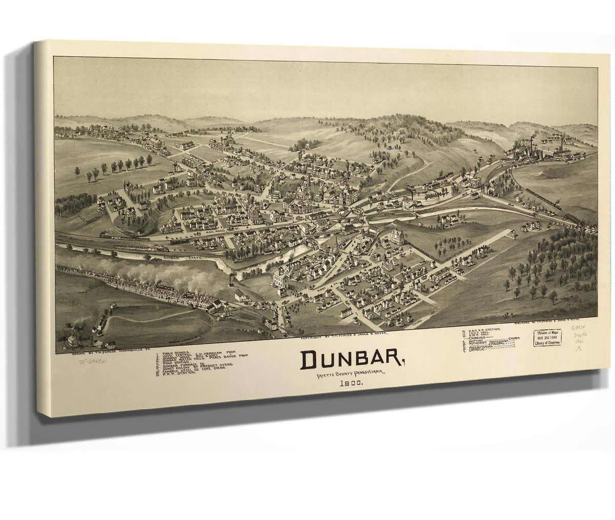 Unbar Fayette County Pennsylvania 1900  State Of Pennsylvania