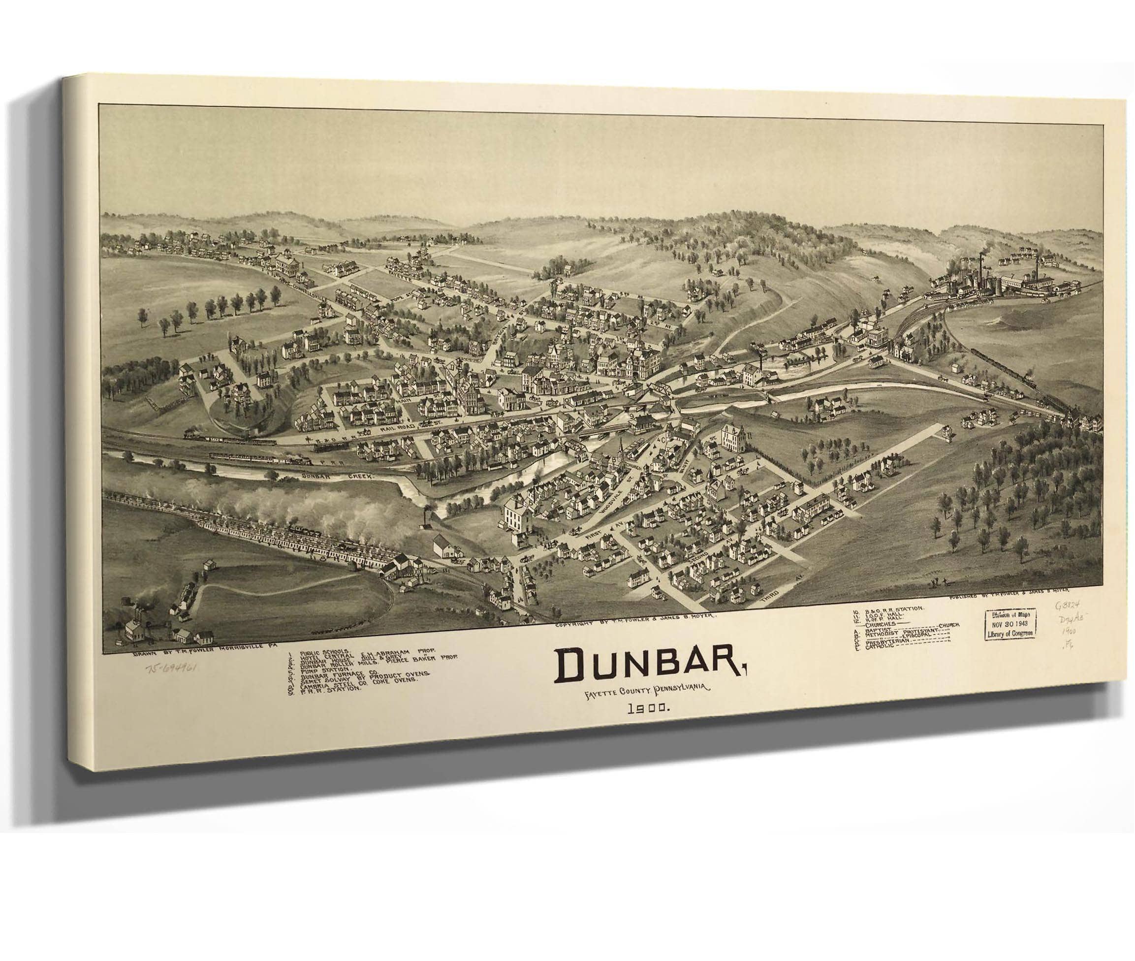 Unbar Fayette County Pennsylvania 1900  State Of Pennsylvania
