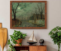 Under The Silvery Moonbeams by John Atkinson Grimshaw