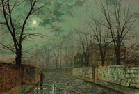 Under The Silvery Moonbeams by John Atkinson Grimshaw