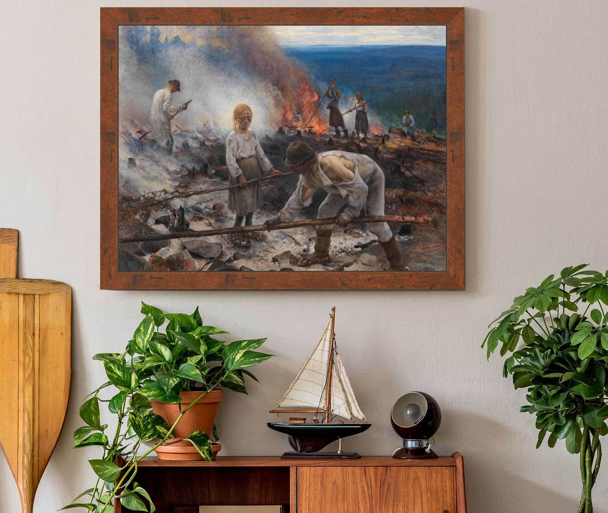 Under The Yoke Burning The Brushwood by Eero Jarnefelt
