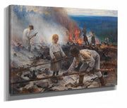Under The Yoke Burning The Brushwood by Eero Jarnefelt