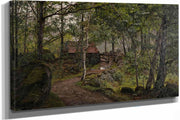 Under Traerne Hoven Ved Mandal by Amaldus Nielsen