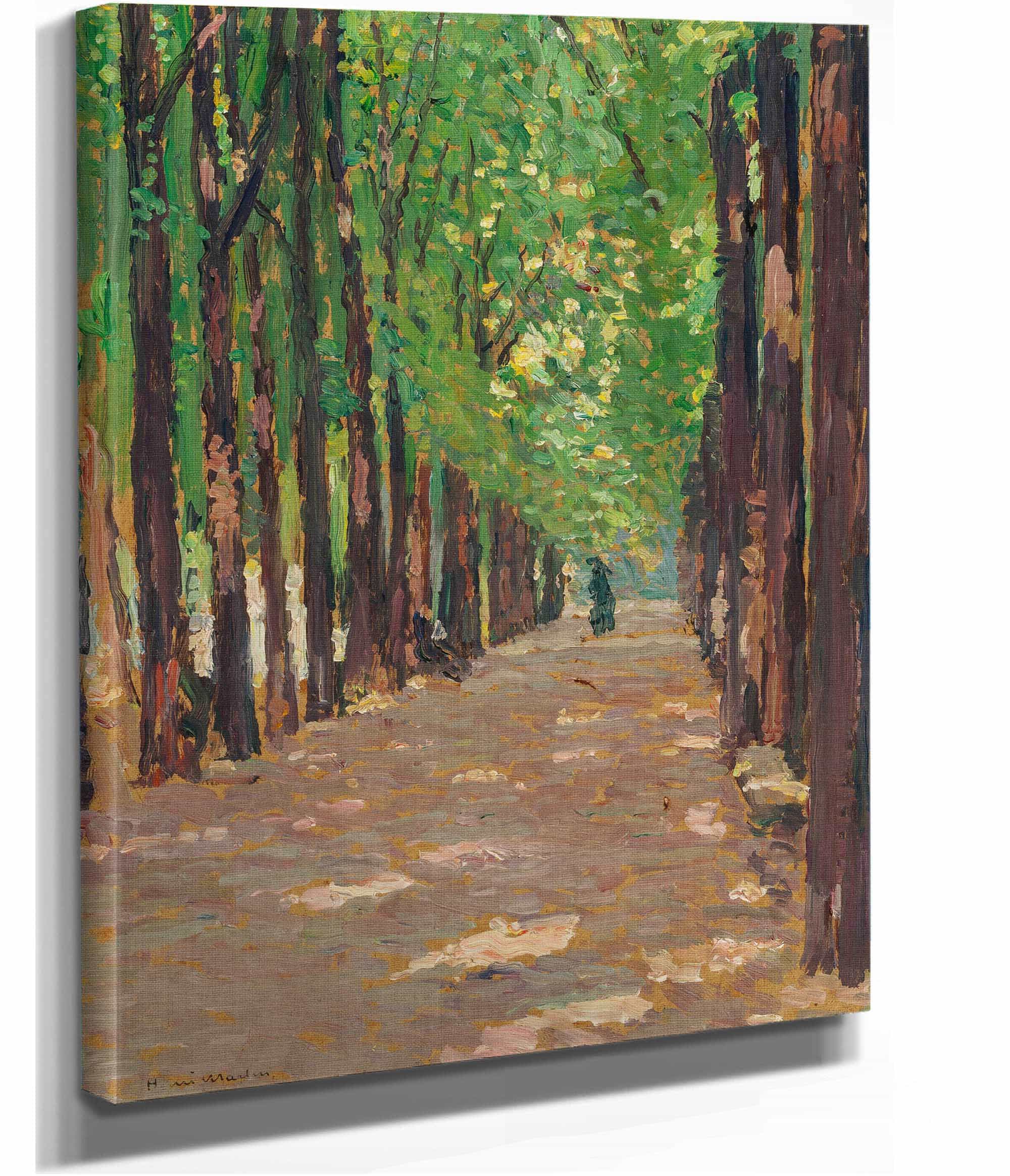 Une Allee Dans Le Parc Du Chateau De Versailles by Henri Martin
