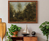 Une Allee Dans Les Bois De Wagnonville by Jean Baptiste Camille Corot