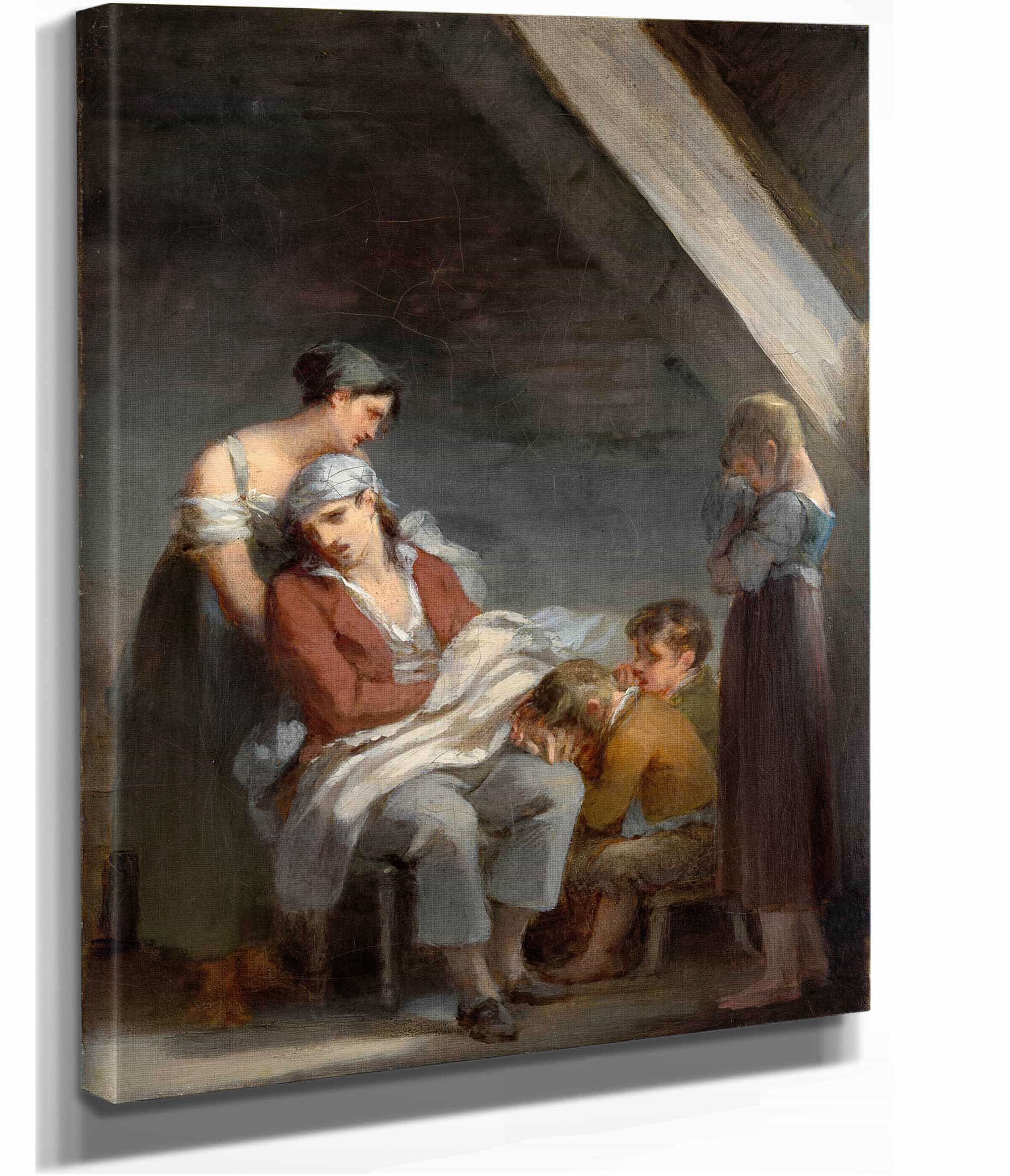 Une Famille Dans La Desolation A Grief Stricken Family by Pierre Paul Prudhon