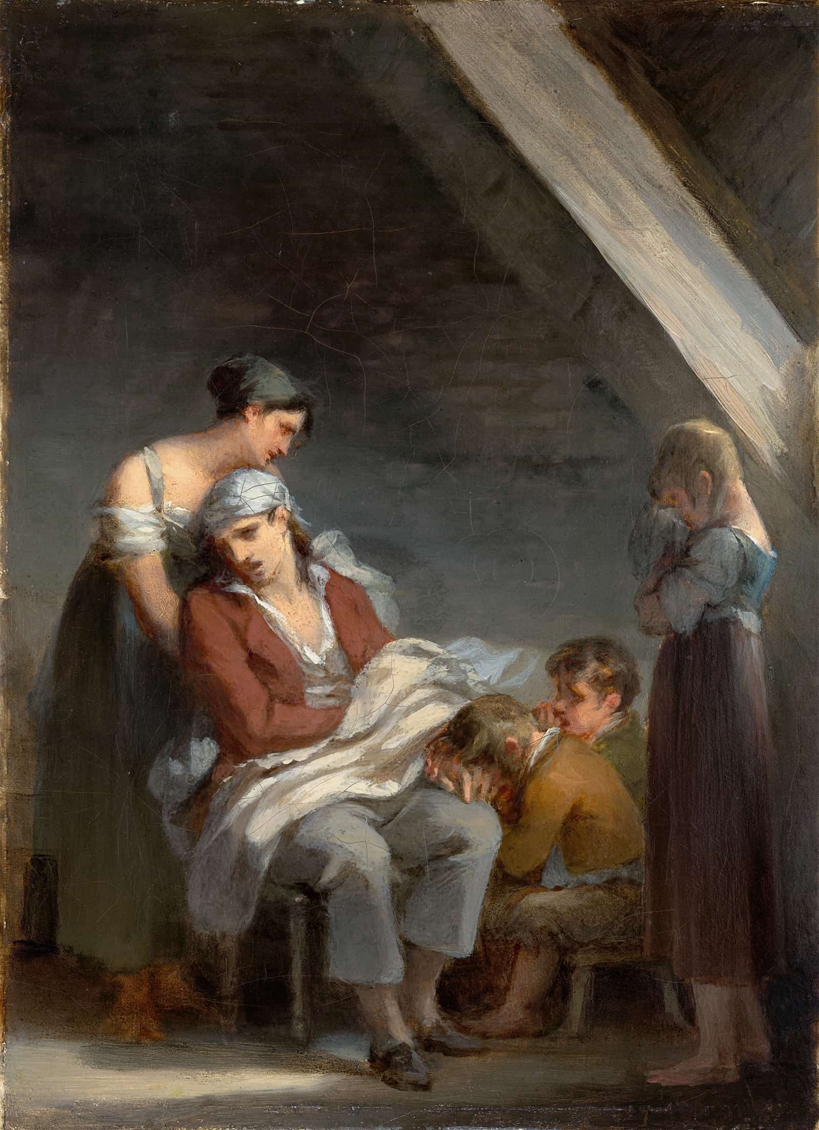 Une Famille Dans La Desolation A Grief Stricken Family by Pierre Paul Prudhon