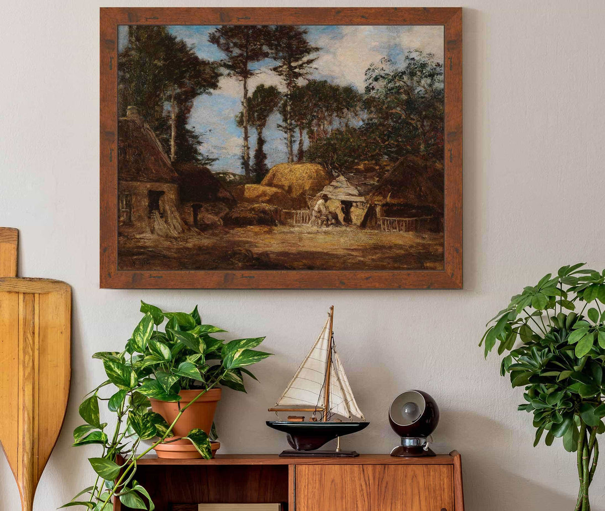 Une Ferme Bretonne by Eugene Boudin