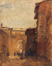 Une Rue A Florence by Felix Ziem