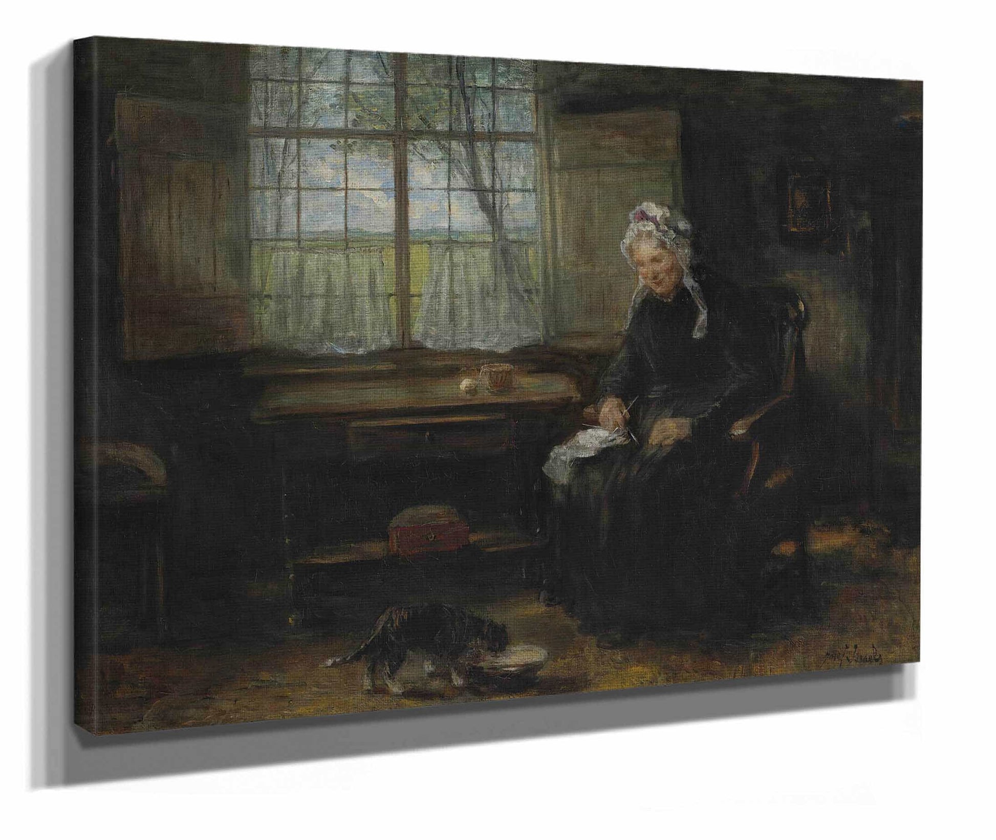 Une Vieille Demoiselle by Jozef Israels